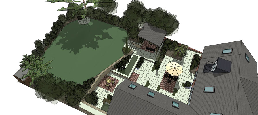 Rear Patio - Leicestershire