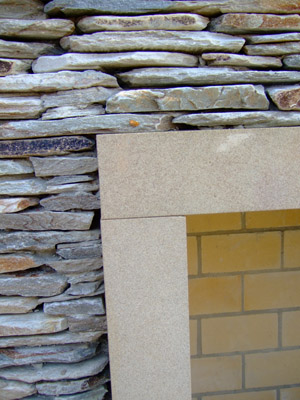 Stone Detail from Garden Fireplace - Nottinghamshire