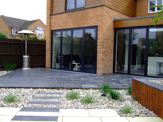 Dark Grey patio - Leicestershire