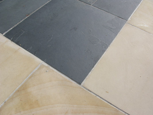 Sawn Stone and Slate Patio